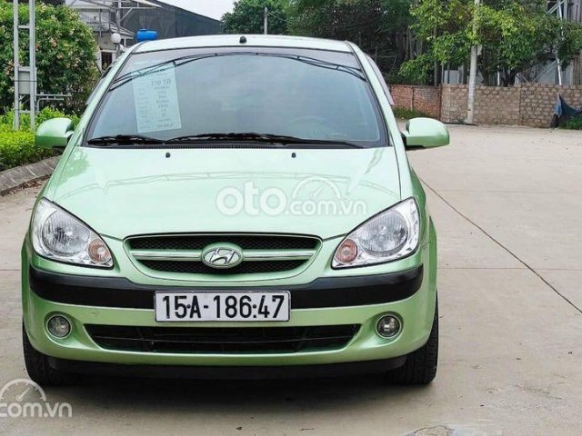 Bán Hyundai Getz 2009 số tự động, màu xanh, nhập Hàn0