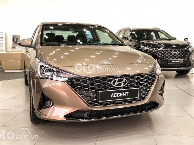 Bán ô tô Hyundai Accent MT bản đủ đời 2021, màu ghi vàng, giá chỉ 458 triệu0