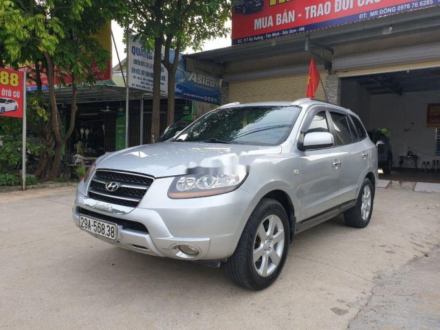 Bán ô tô Hyundai Santa Fe năm 2007, màu bạc, xe nhập, giá 385tr