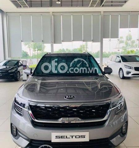 Bán ô tô Kia Seltos 1.4 Premium năm sản xuất 2021, màu xám, giá chỉ 729 triệu0