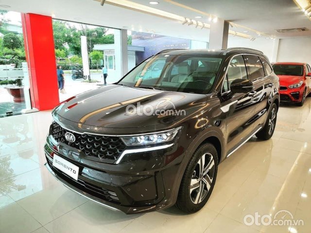 Bán ô tô Kia Sorento 2.2D Deluxe 2WD đời 2021, màu đen