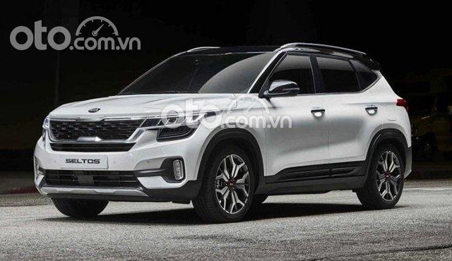 Bán Kia Seltos 1.4 Turbo Deluxe đời 2021, màu trắng0