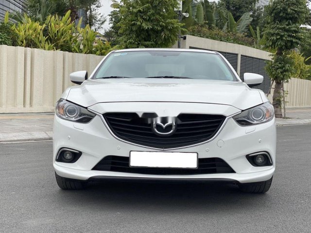 Bán Mazda 6 2.5AT 2015, màu trắng0