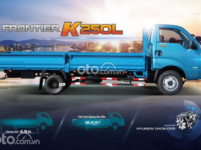 Bán xe tải Kia K250L tải trọng 2,5t - thùng dài 4,5m | đại lý xe tải Vũng Tàu0