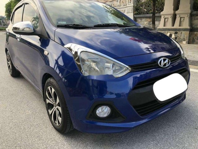 Bán Hyundai Grand i10 đời 2015, màu xanh lam, xe nhập giá cạnh tranh