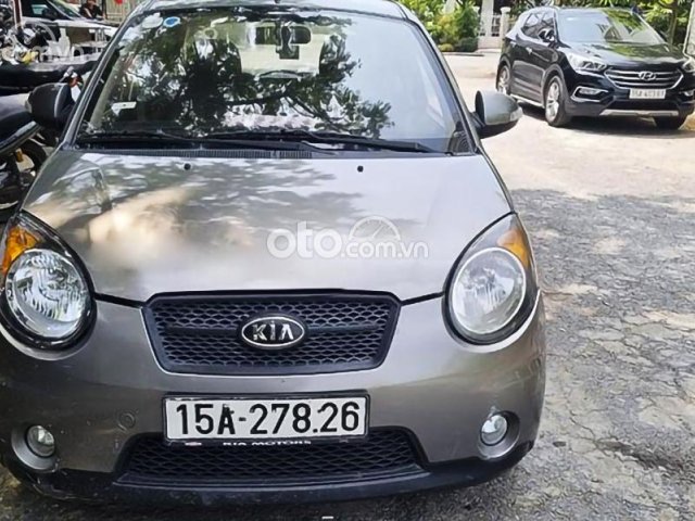 Cần bán xe Kia Morning XLS đời 2008, màu xám, nhập khẩu, giá 165tr0