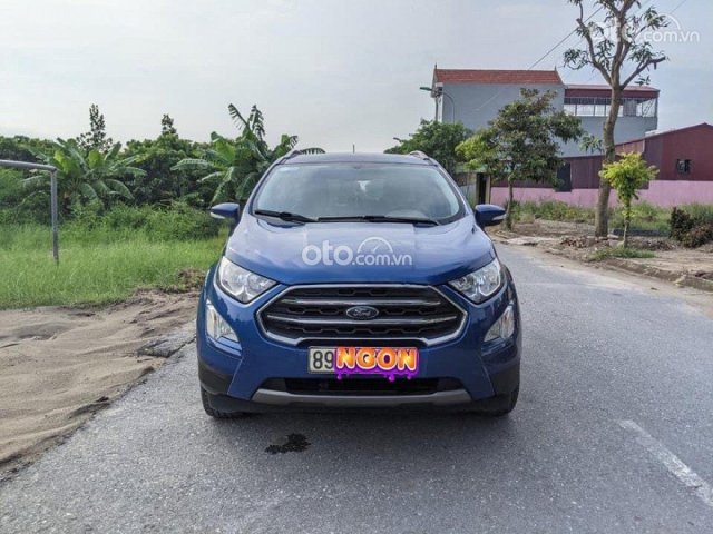 Bán xe Ford EcoSport Titanium năm 2018, màu xanh lam chính chủ0