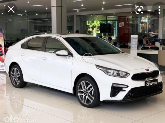 Bán Kia Cerato 1.6 AT Deluxe đời 2021, màu trắng- Dọn kho giá kịch sàn0