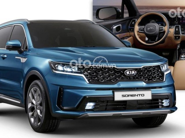 Cần bán xe Kia Sorento 2.5G Signature sản xuất 2021, màu xanh lam0