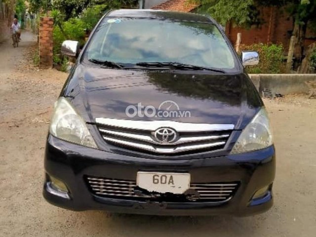 Bán ô tô Toyota Innova V sản xuất năm 2008, màu đen xe gia đình giá cạnh tranh0