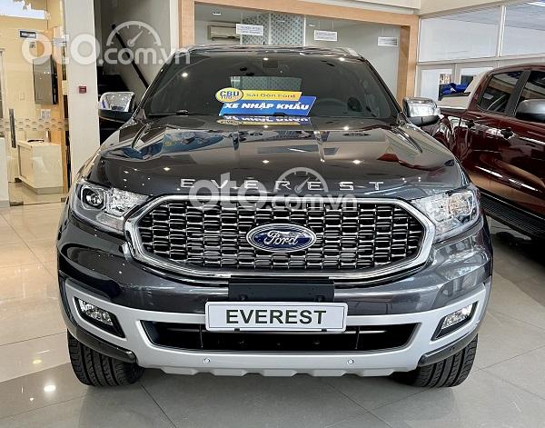 Bán Ford Everest Titanium 2.0L 4WD AT 2021, màu xám, nhập khẩu nguyên chiếc0