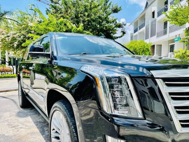 Khủng Long Mỹ Cadillac Escalade ESV Platinum Sx 2016, đk 2017, màu đen, nội thất da bò0