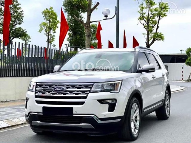 Cần bán lại xe Ford Explorer Limited 2.3L EcoBoost đời 2018, màu trắng 0