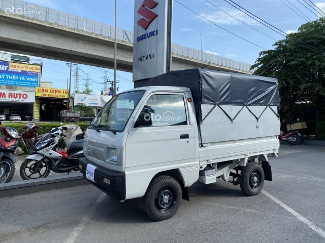 Cần bán xe Suzuki Super Carry Truck mui thùng bạt 2021, giá cạnh tranh, tặng bọc vô lăng + thảm trải sàn0