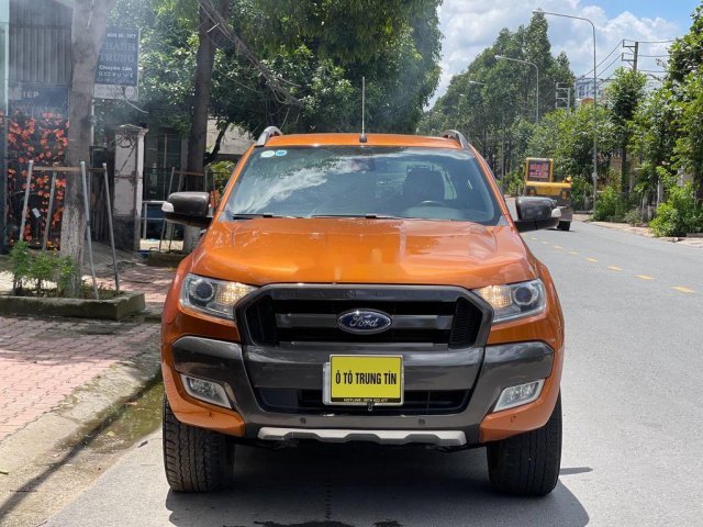 Cần bán Ford Ranger Wildtrak 3.2L 4x4 AT năm 2015, màu nâu, nhập khẩu  0