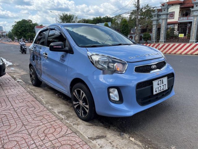 Cần bán gấp Kia Morning MT 1.2 năm 2016, màu xanh lam  0