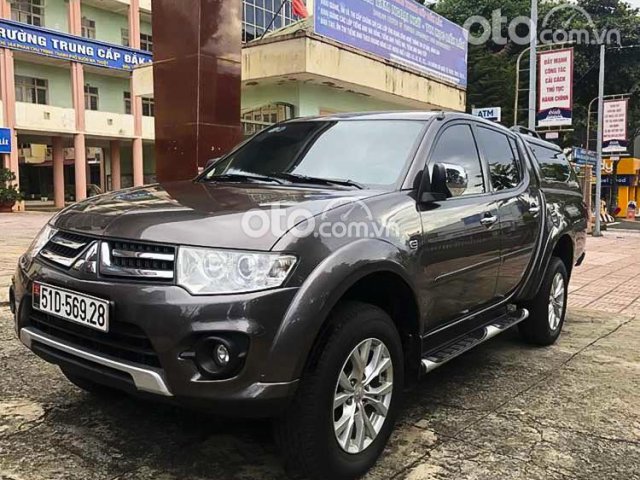 Bán Mitsubishi Triton 4x4 AT năm 2014, màu nâu, xe nhập số tự động0