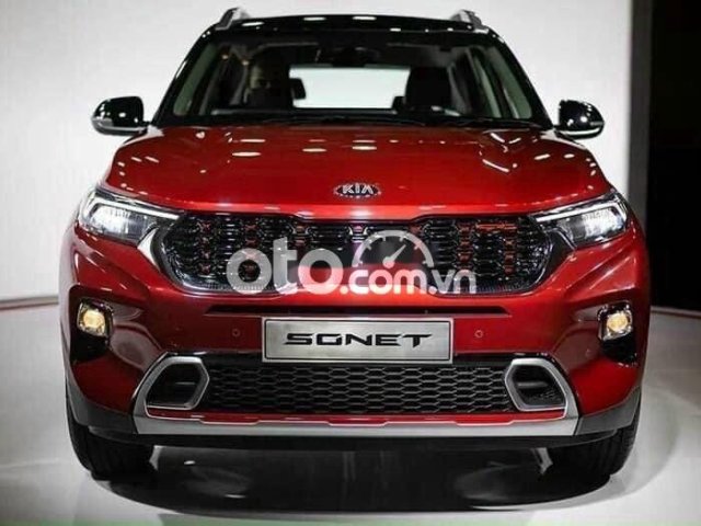 Bán xe Kia Sonet 2021, màu đỏ, nhập khẩu nguyên chiếc, giá chỉ 499 triệu0