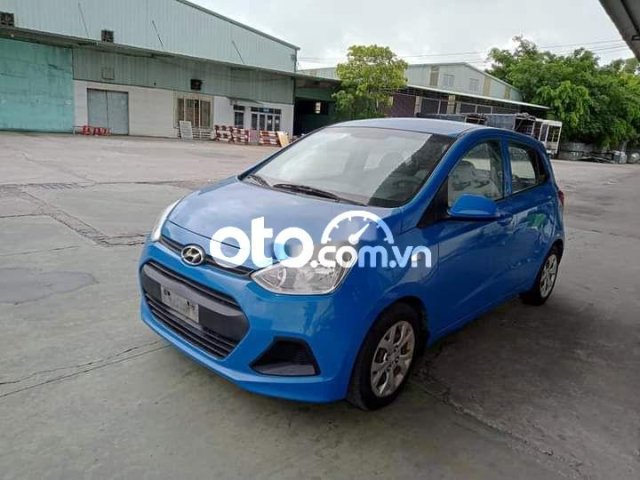 Cần bán lại xe Hyundai Grand i10 đời 2014, màu xanh lam, nhập khẩu xe gia đình0