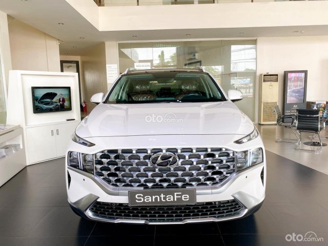 Bán xe Hyundai Santa Fe sản xuất 2021, màu trắng, giá tốt