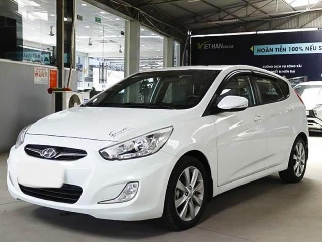 Cần bán lại xe Hyundai Accent 1.4AT đời 2014, màu trắng, nhập khẩu  0