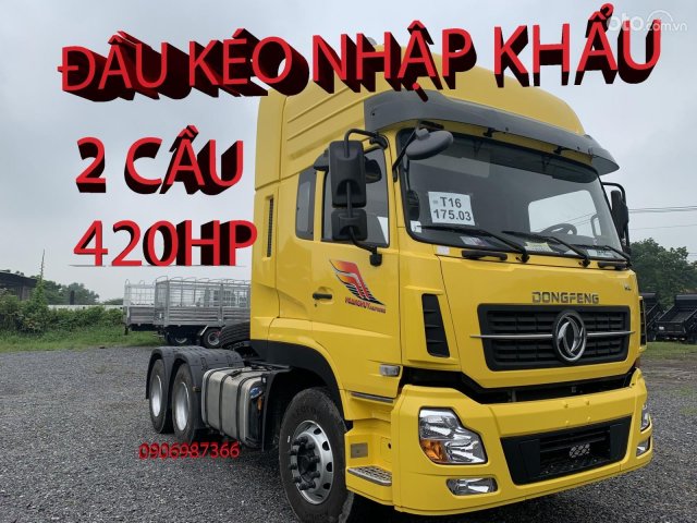 Đầu kéo 2 cầu Dongfeng nhập khẩu 100% - Động cơ 420HP 