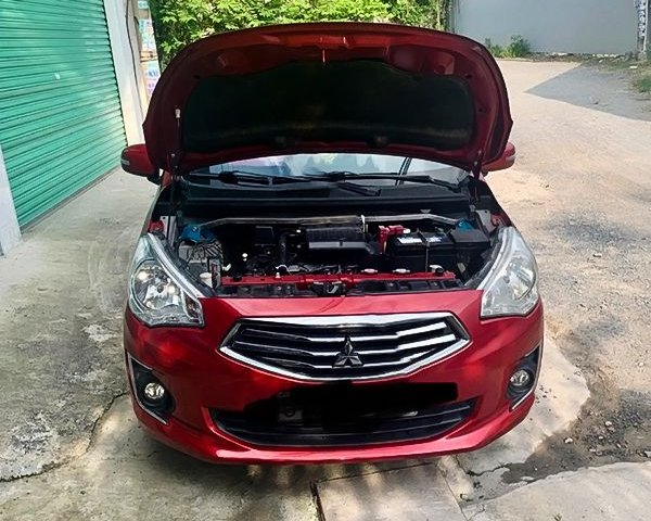 Xe Mitsubishi Attrage 1.2 AT 2014, màu đỏ, nhập khẩu  0