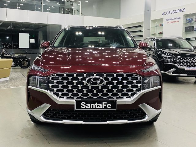 [Miền Bắc] Hyundai Santa Fe 2022, giao xe toàn quốc, lấy xe ưu đãi 50% thuế, tặng full phụ kiện