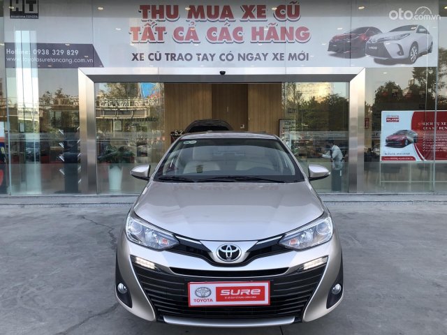 Cần bán xe lướt cá nhân Toyota Vios 1.5 CVT 2019 màu nâu vàng đi 3.120 km