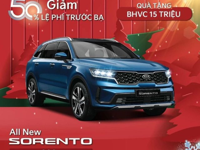 Bán ô tô Kia Sorento 2.2D Luxury năm sản xuất 2021, màu xanh lam