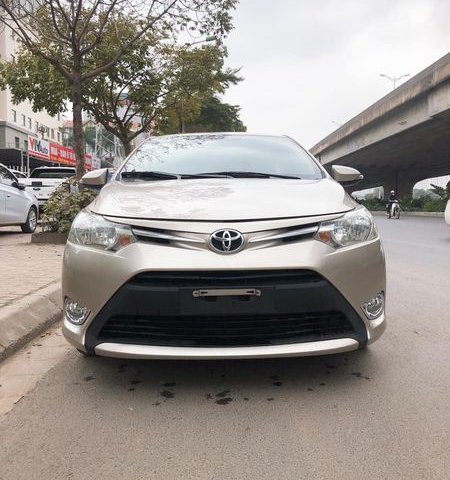 Bán xe Toyota Vios E CVT năm 2018, màu vàng, 423 triệu