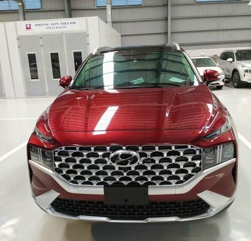 Cần bán lại xe Hyundai Santa Fe 2.2 dầu cao cấp sản xuất năm 2021, màu đỏ0