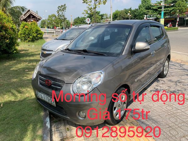 Cần bán gấp Kia Morning SLX 1.0AT sản xuất năm 2008, màu xám