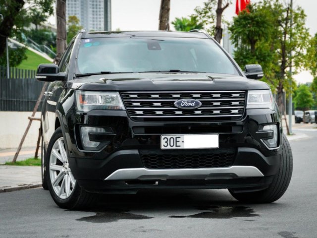 Bán xe Ford Explorer Limited 2.3 4x4 AT màu đen, năm sản xuất 2016, xe lịch sử đẹp, không lỗi nhỏ, đúng năm sản xuất và số Km