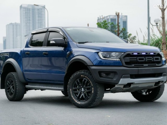 Bán xe Ford Ranger Raptor năm 2019, màu xanh, động cơ hộp số nguyên bản, giấy tờ đầy đủ hợp pháp lý