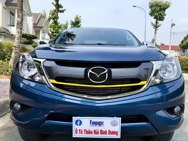 Bán Mazda BT-50 Luxury 4x2 2.2AT năm 2020, màu xanh lam, nhập khẩu còn mới, giá 625tr0