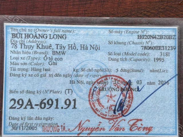Xe đẹp, giá tốt, đăng ký lần đầu năm 200512