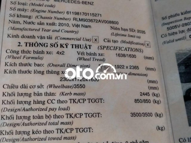 BÁN TẢI MERCEDES BENZ - CTY CẦN THANH LÝ5