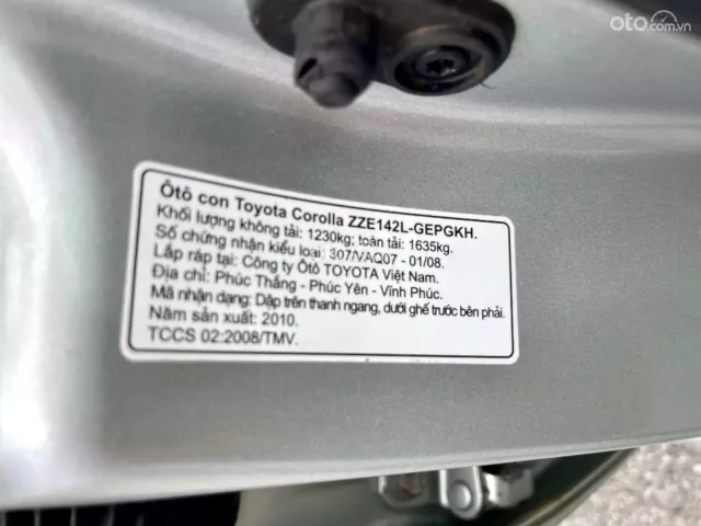 Bán xe Toyota Corolla Altis 1.8G sản xuất năm 2010 tên tư nhân, biển gốc Hà Nội