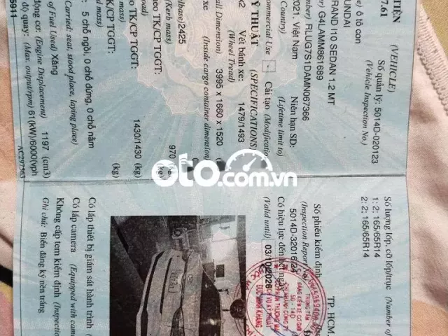 Bán xe gia đình I10-2021, số sàn, 1.2 MT. 16.000km