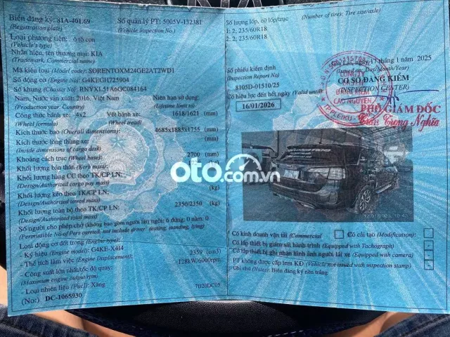 Kia Sorento 2016 GAT - 93000 km