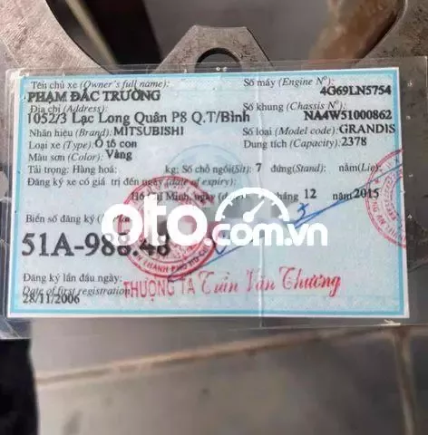 Mitsubishi Grandis 2006 2.4 AT - 98000 km