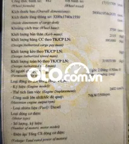 Cần bán xe tải van 3 chỗ ngồi 900kg