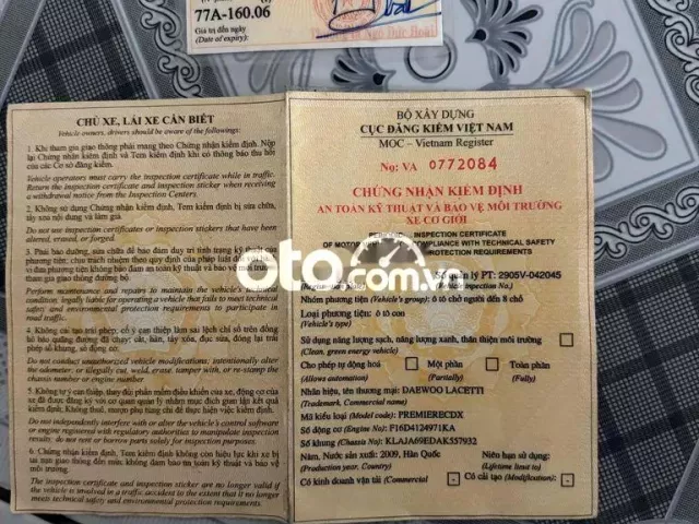 Daewoo Lacetti 2009, chính chủ, kiểm dài