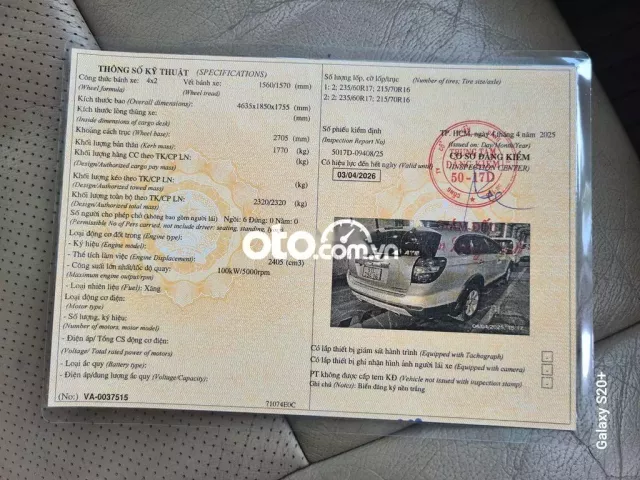 CHEVROLET CAPTIVA LT 2.4, MÁY SỐ NGON, THẮNG ĐĨA.