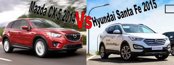  Compare el Mazda CX-5 2014 y el Hyundai Santa Fe 2015: un digno competidor en el segmento de CUV de 5 asientos