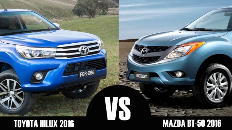  Compare la Toyota Hilux 2016 y la Mazda BT-50 2016: ¿hay un equilibrio?