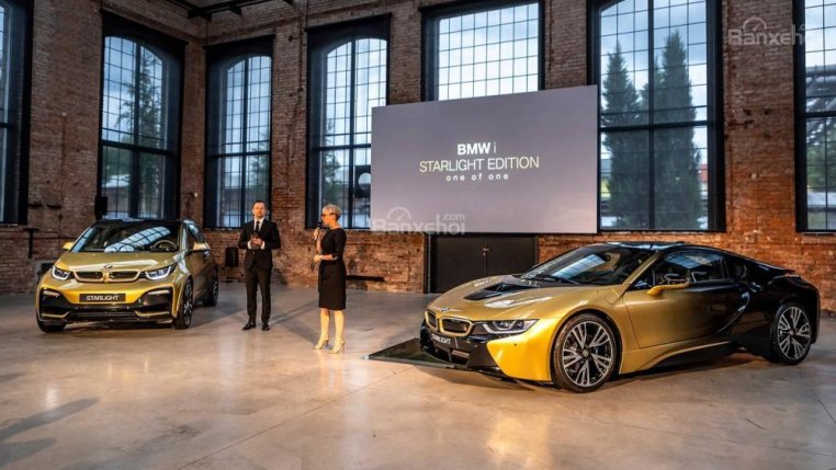  BMW i3 e i8 Starlight Edition – Coche chapado en oro de súper lujo