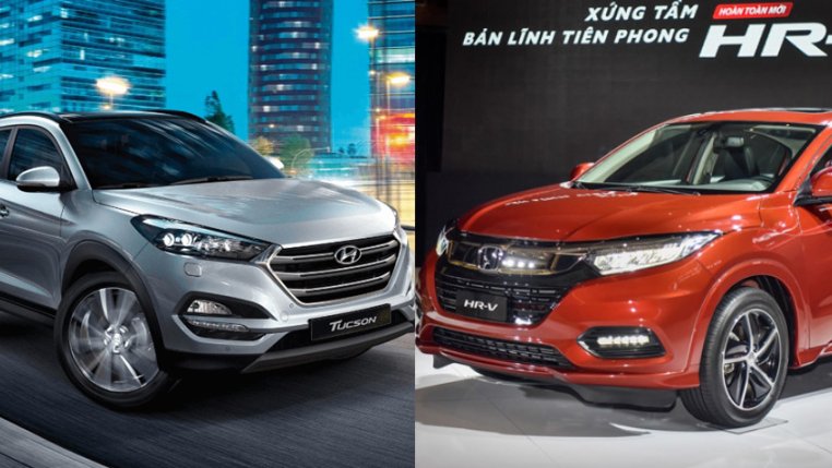 Tầm giá 900 triệu đồng, chọn mua Honda HR-V 2019 hay Hyundai Tucson 2018?