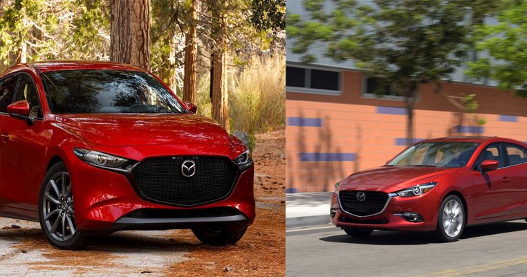  Compare a través de imágenes de Mazda 3 Sport 2020 y autos antiguos